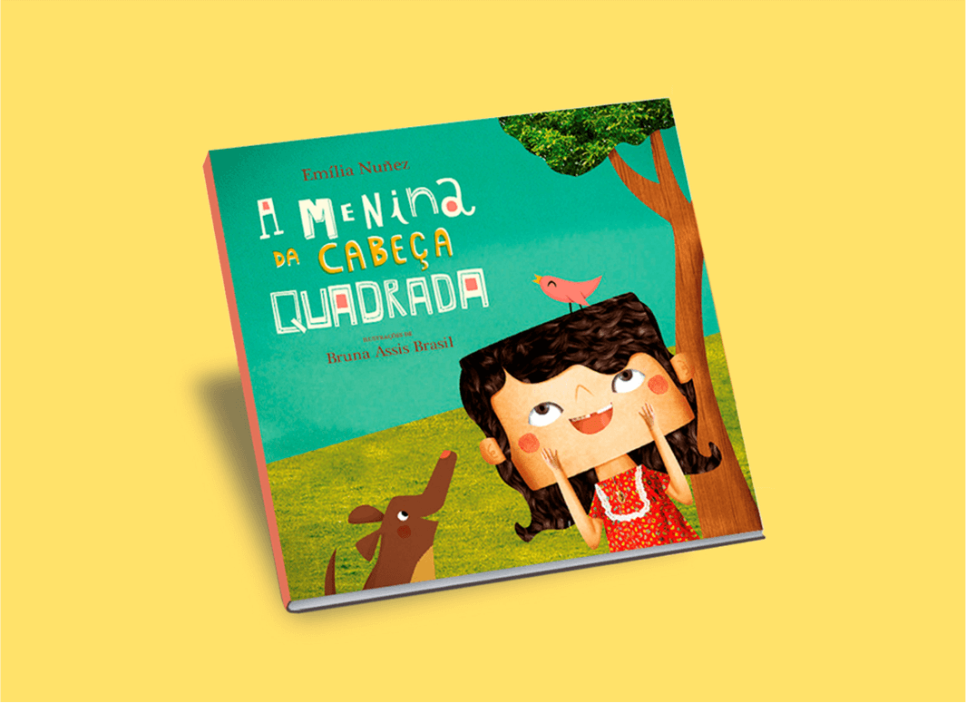 A Menina da Cabeça Quadrada, de Emília Nuñez – Livrinhos do Brasil