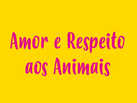 Amor e respeito aos Animais