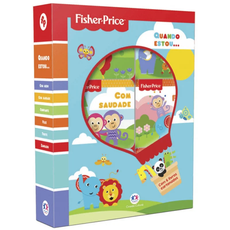 Livro Box com 6 Minilivros Fisher-Price - Quando estou...