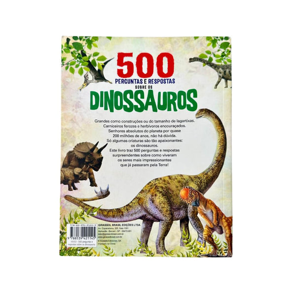 500 perguntas e respostas sobre os dinossauros