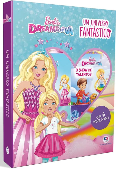 Livro Box com 6 Minilivros Barbie Dreamtopia - Um universo fantástico