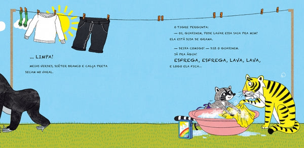 Oi, guaxinim, pode lavar pra mim?