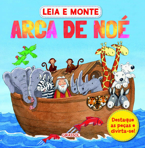 capa livro Leia e Monte - Arca de Noé, autor(a) Equipe Arcturus