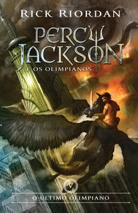 capa livro Percy Jackson - O último Olimpiano - vol.5, de Riordan, Rick
